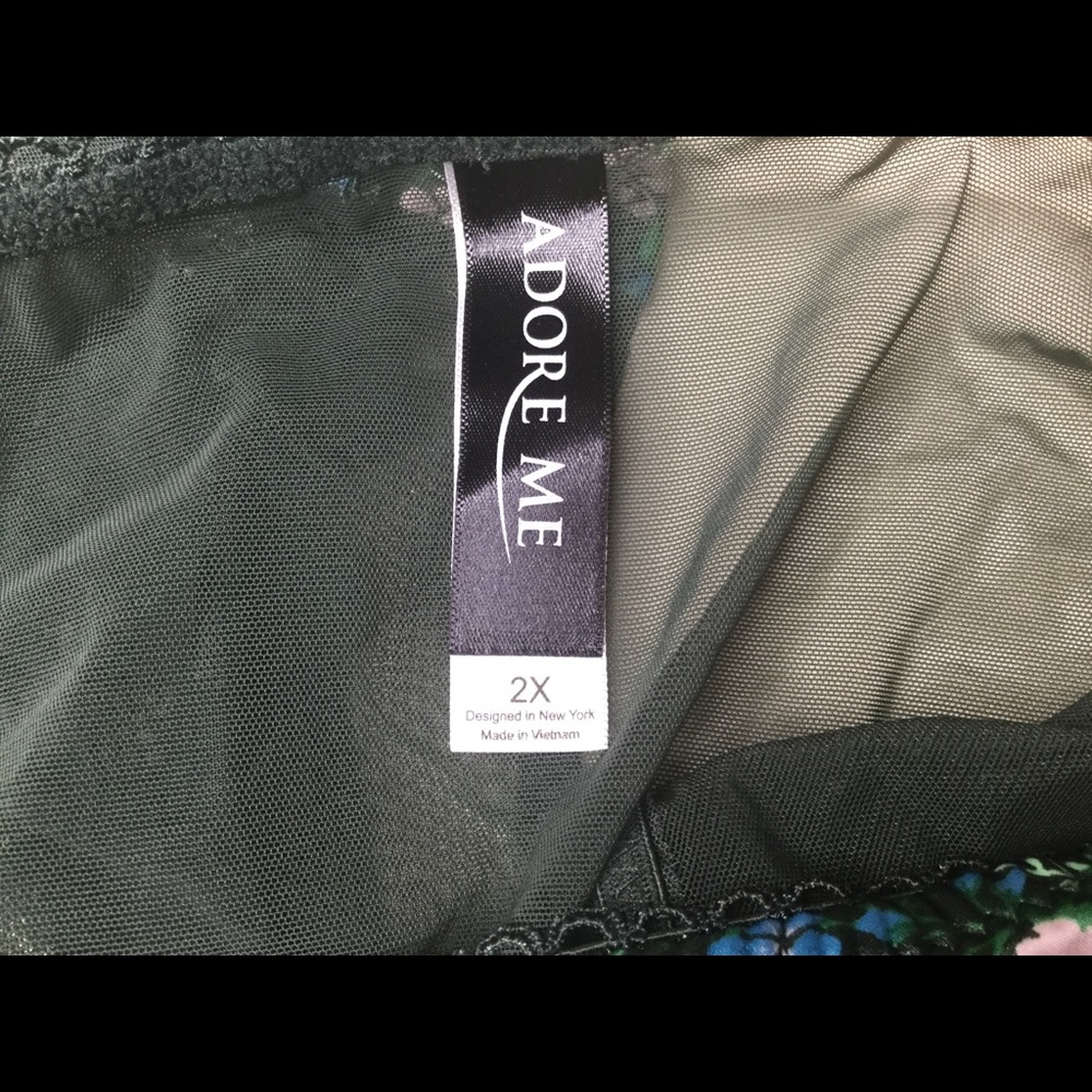 Adore Me Floral Long Line Bra & Panty Set - Picture 11 of 11